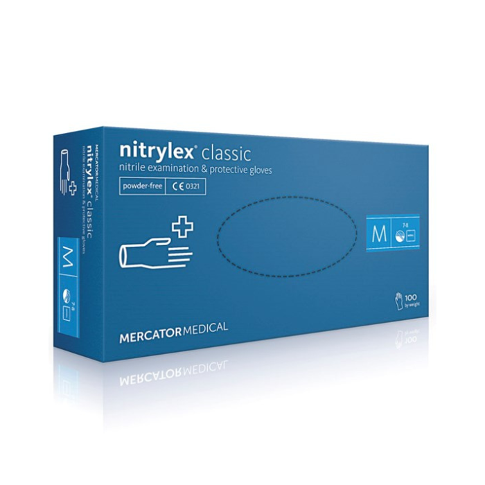 Jednokratne rukavice od nitrila Nitrylex Classic plave