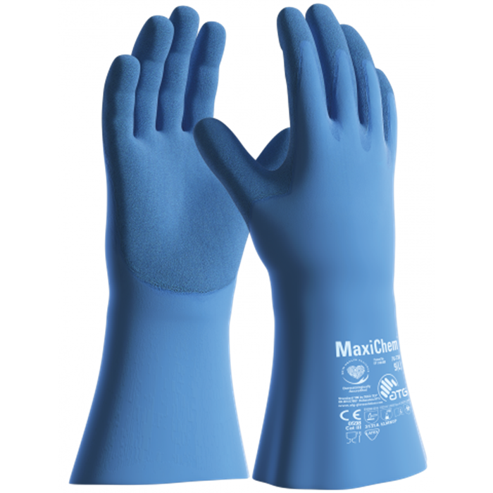 ATG MaxiChem Latex duga plava rukavica 35