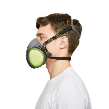 Thermoplastic half mask with two filters (A1P2R D)