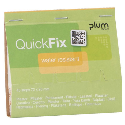 QuickFix vodootporna pakiranja za ponovno punjenje s 45 flastera