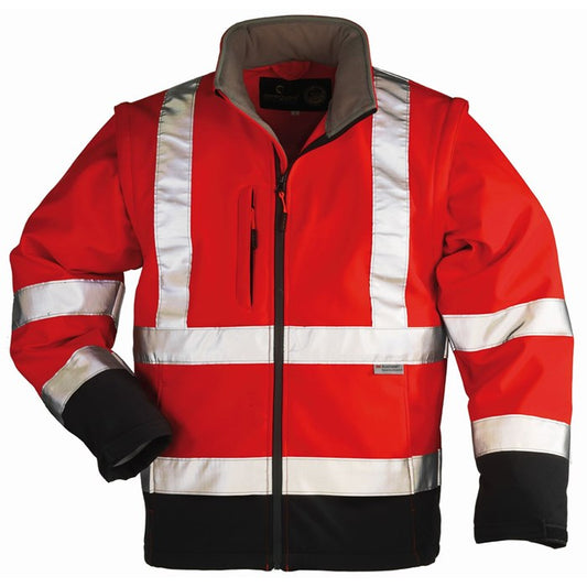 Station high-visibility signaling softshell jacket