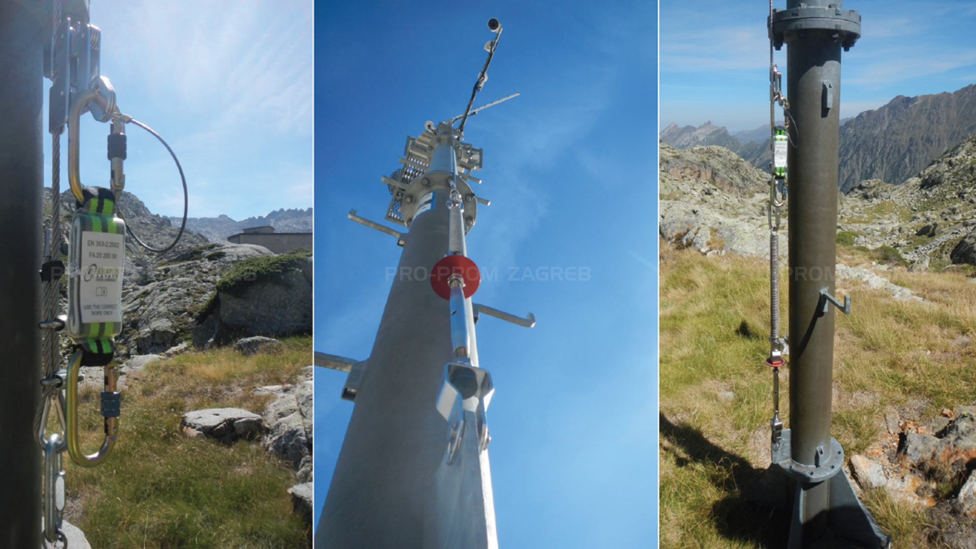 Blokeri pada za vertikalno penjanje na stupove.