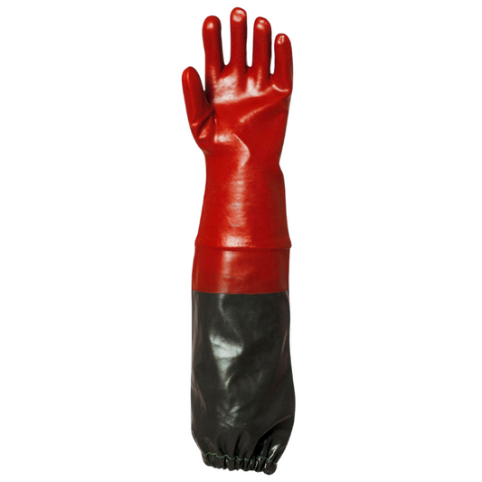 PVC rukavica 70 cm, crvena