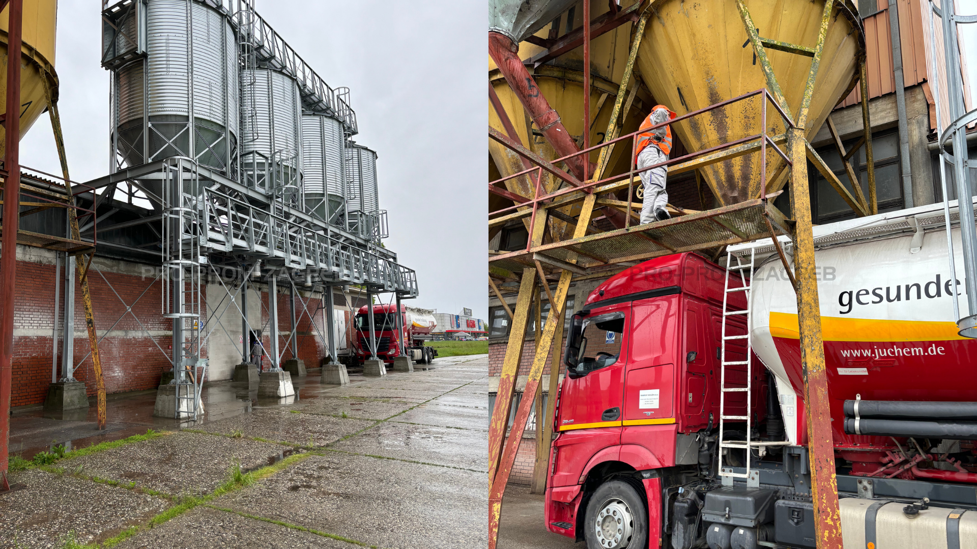 Rješenje za sprječavanje pada pri penjanju na cisternu.
